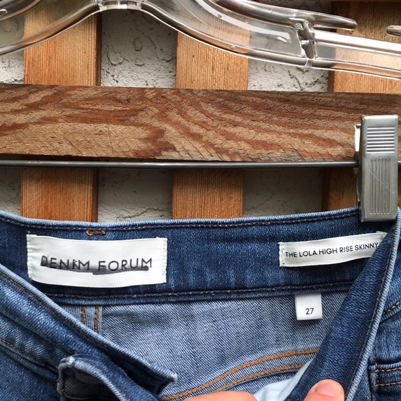 Denim Forum Lola High Rise Skinny Jeans 27 - Picture 5 of 8